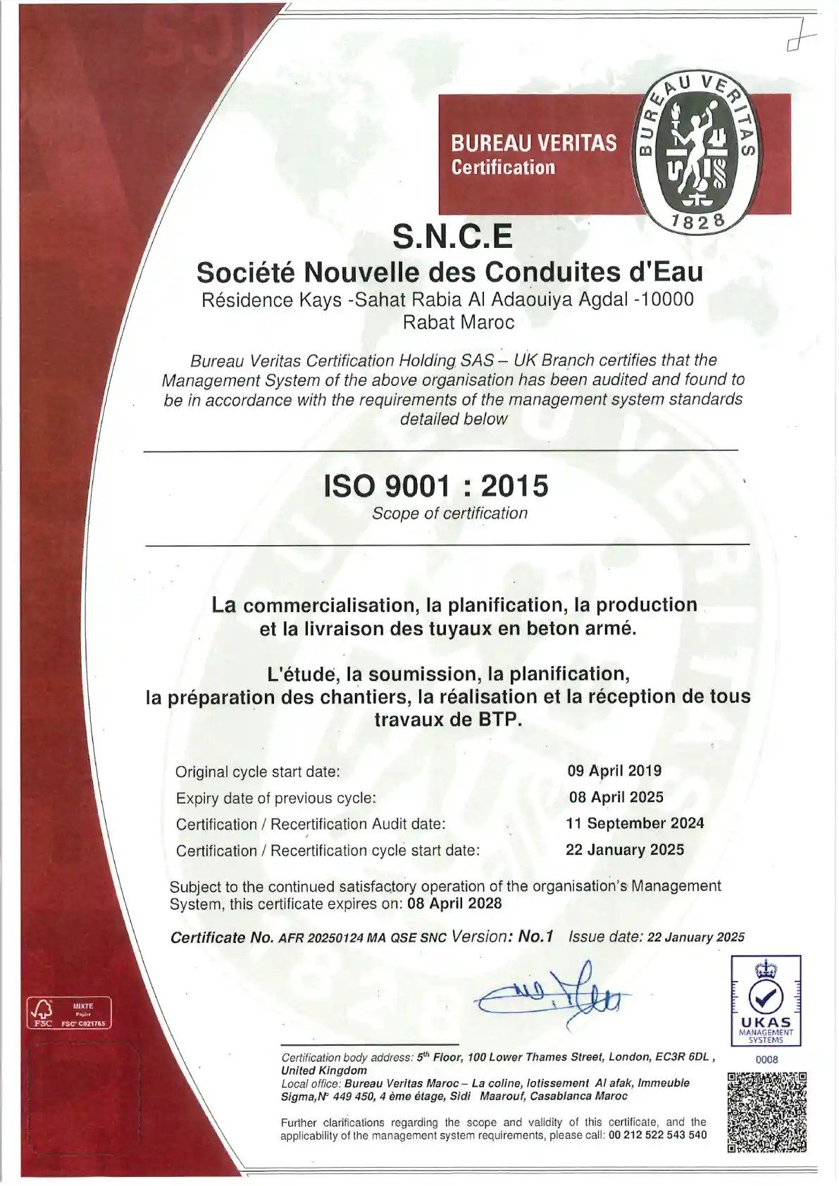 ISO 9001:2015 Certification