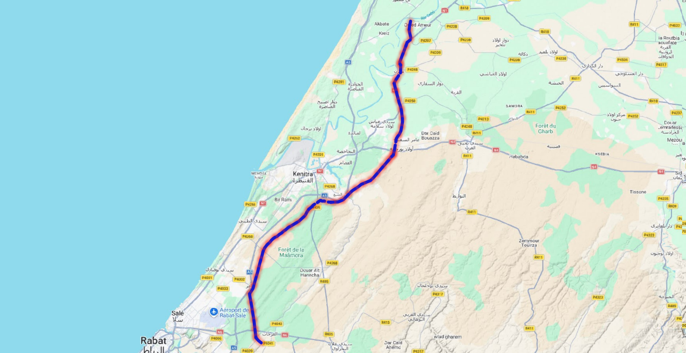Interconnexion barrage Sebou - SMBA